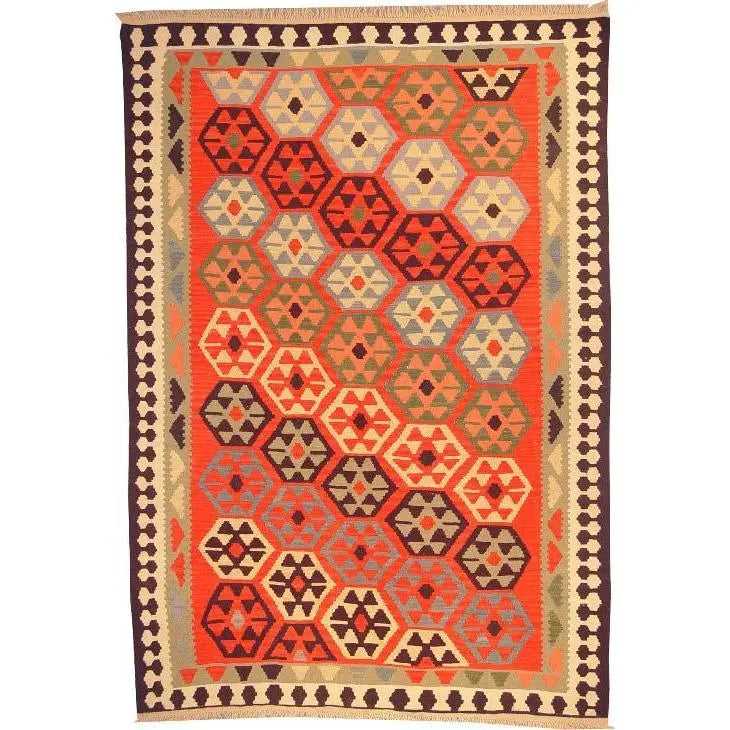 One Of The Kind Ardabil Persian Kilim 8'10" x 6'0"